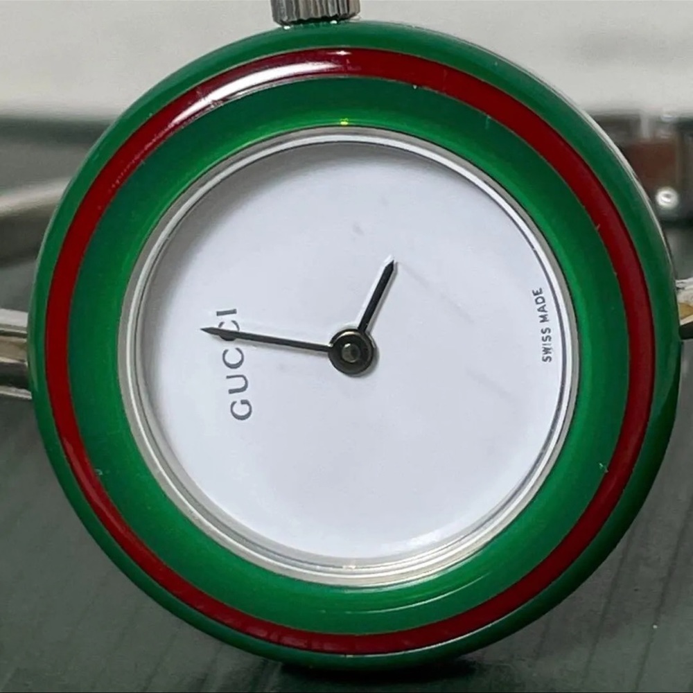 GUCCI vintage RARE collectable watch bracelet with changing color bezels - Picture 4 of 10